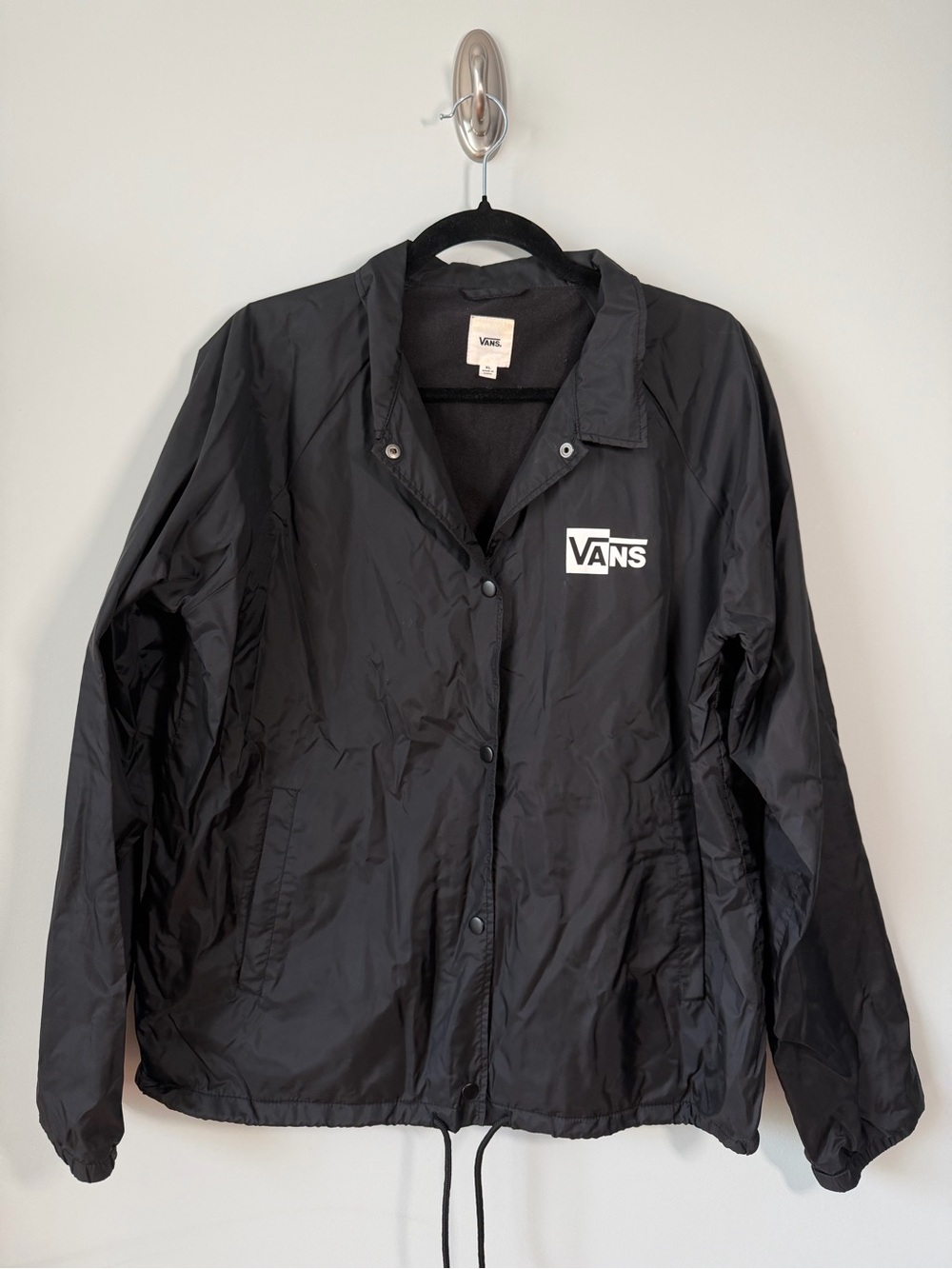 Vans Black Jacket with Black & White Logo